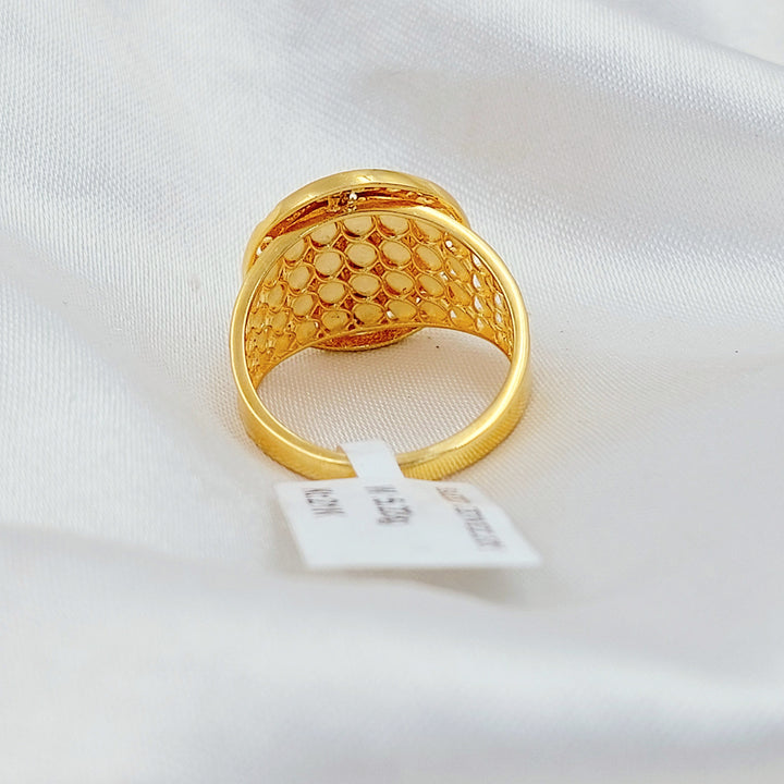 21K خاتم رشادي نقش-مجوهرات الشيخ سعيد-Saeed Jewelry 