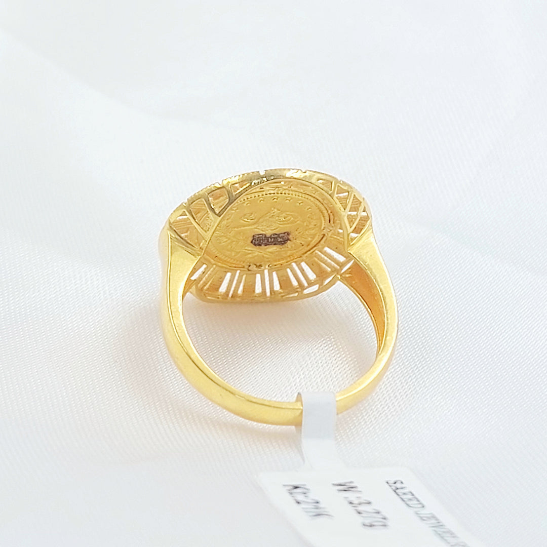 21K خاتم رشادي نقش-مجوهرات الشيخ سعيد-Saeed Jewelry 