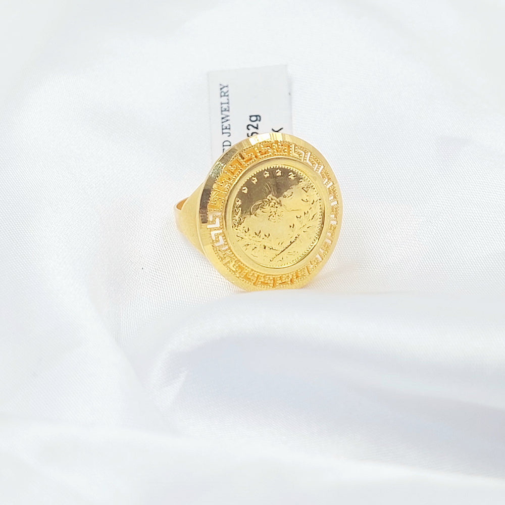 21K خاتم رشادي نقش-مجوهرات الشيخ سعيد-Saeed Jewelry 