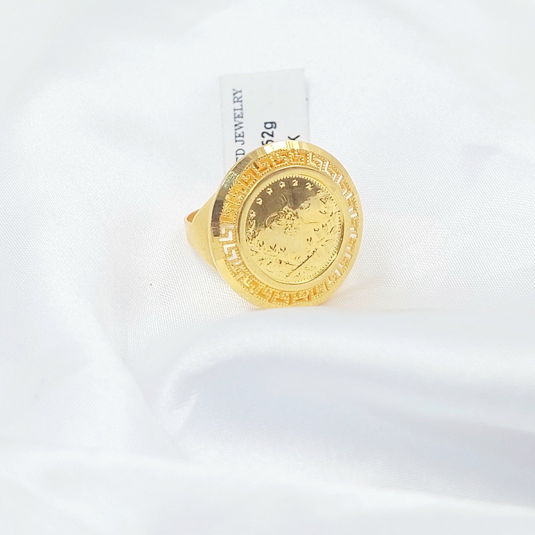 21K خاتم رشادي نقش-مجوهرات الشيخ سعيد-Saeed Jewelry 