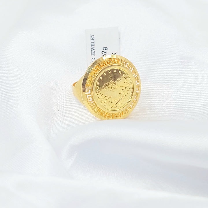 21K خاتم رشادي نقش-مجوهرات الشيخ سعيد-Saeed Jewelry 