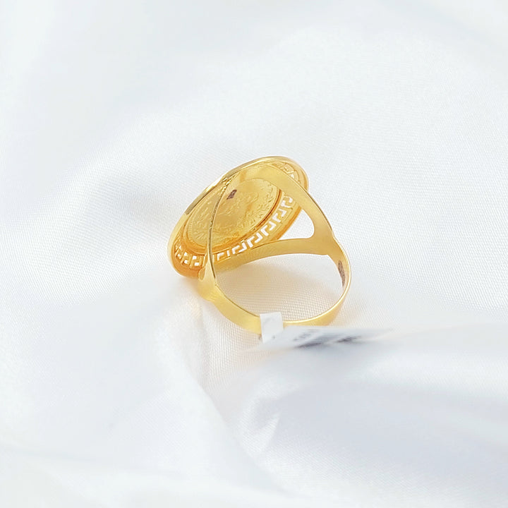 21K خاتم رشادي نقش-مجوهرات الشيخ سعيد-Saeed Jewelry 