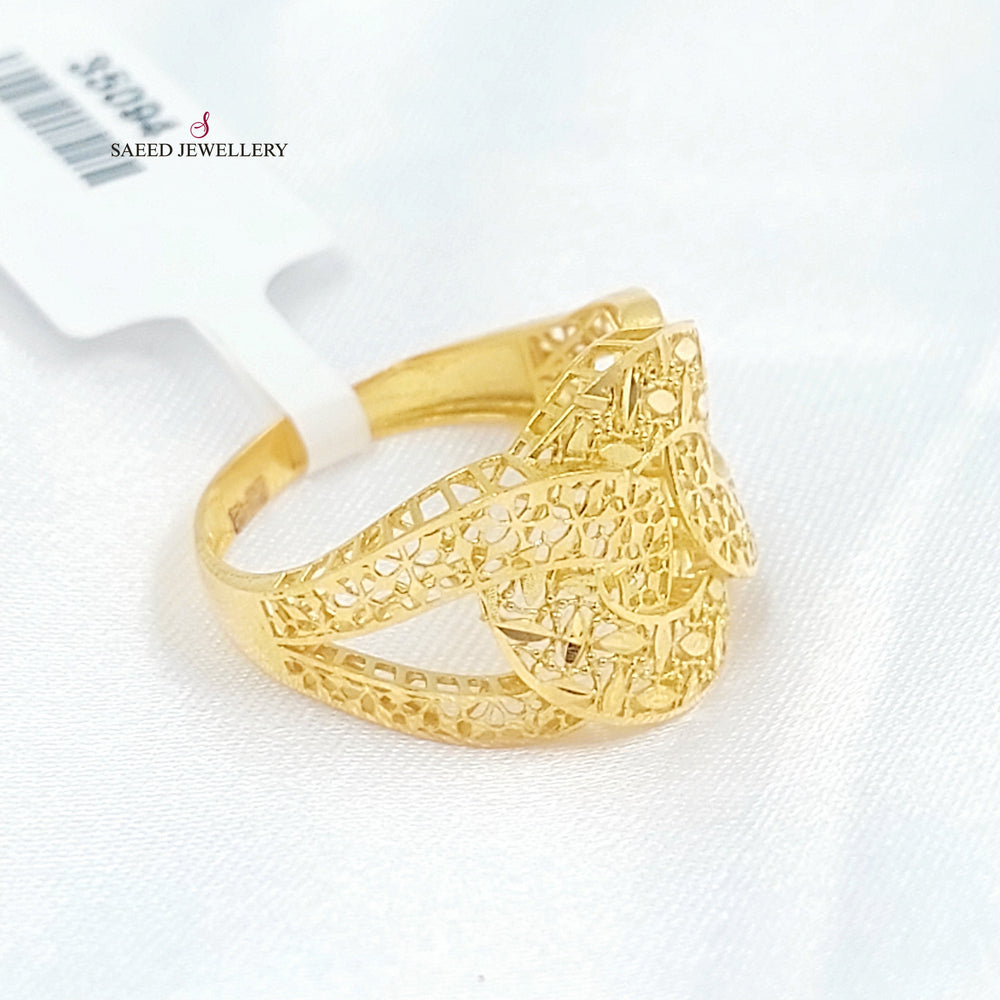 21K خاتم حزام-مجوهرات الشيخ سعيد-Saeed Jewelry 