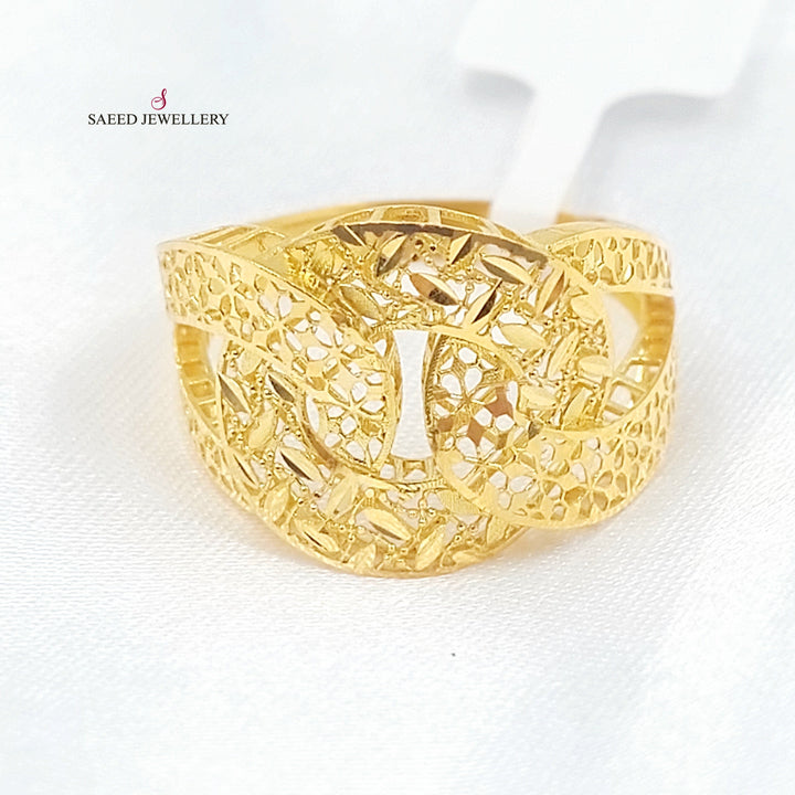 21K خاتم حزام-مجوهرات الشيخ سعيد-Saeed Jewelry 