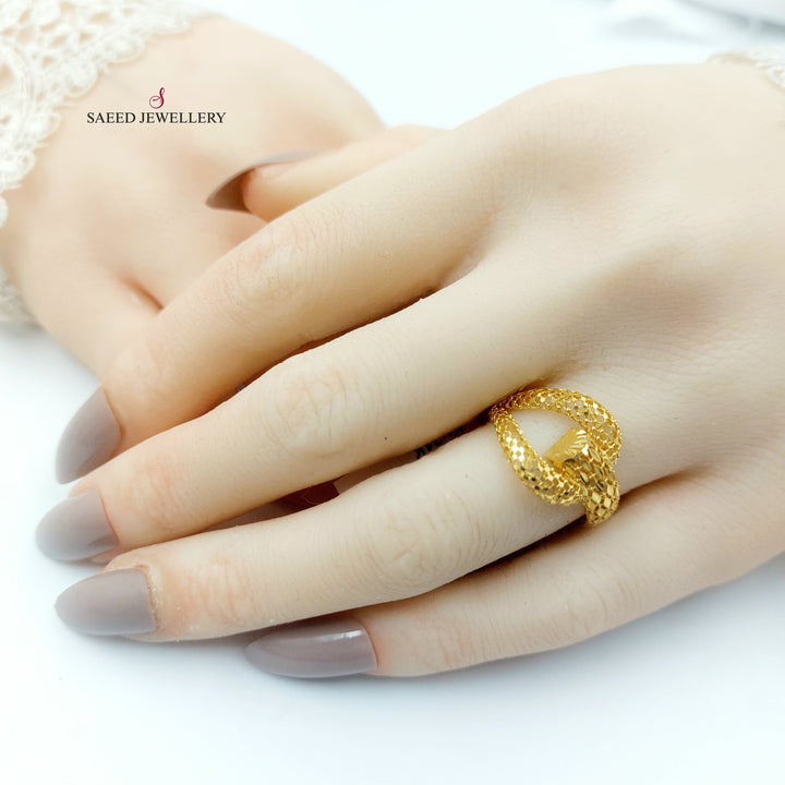 21K خاتم حزام-مجوهرات الشيخ سعيد-Saeed Jewelry 