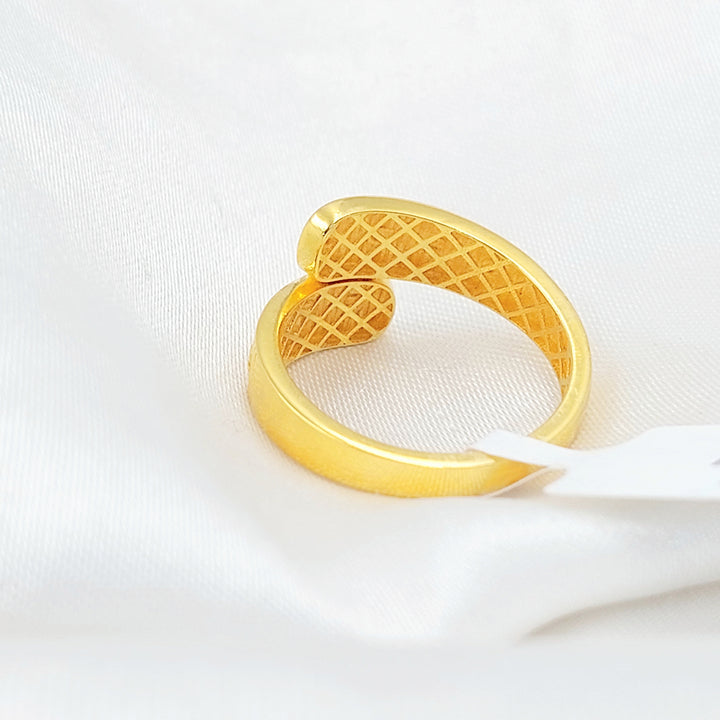 21K خاتم فيجارو-مجوهرات الشيخ سعيد-Saeed Jewelry 
