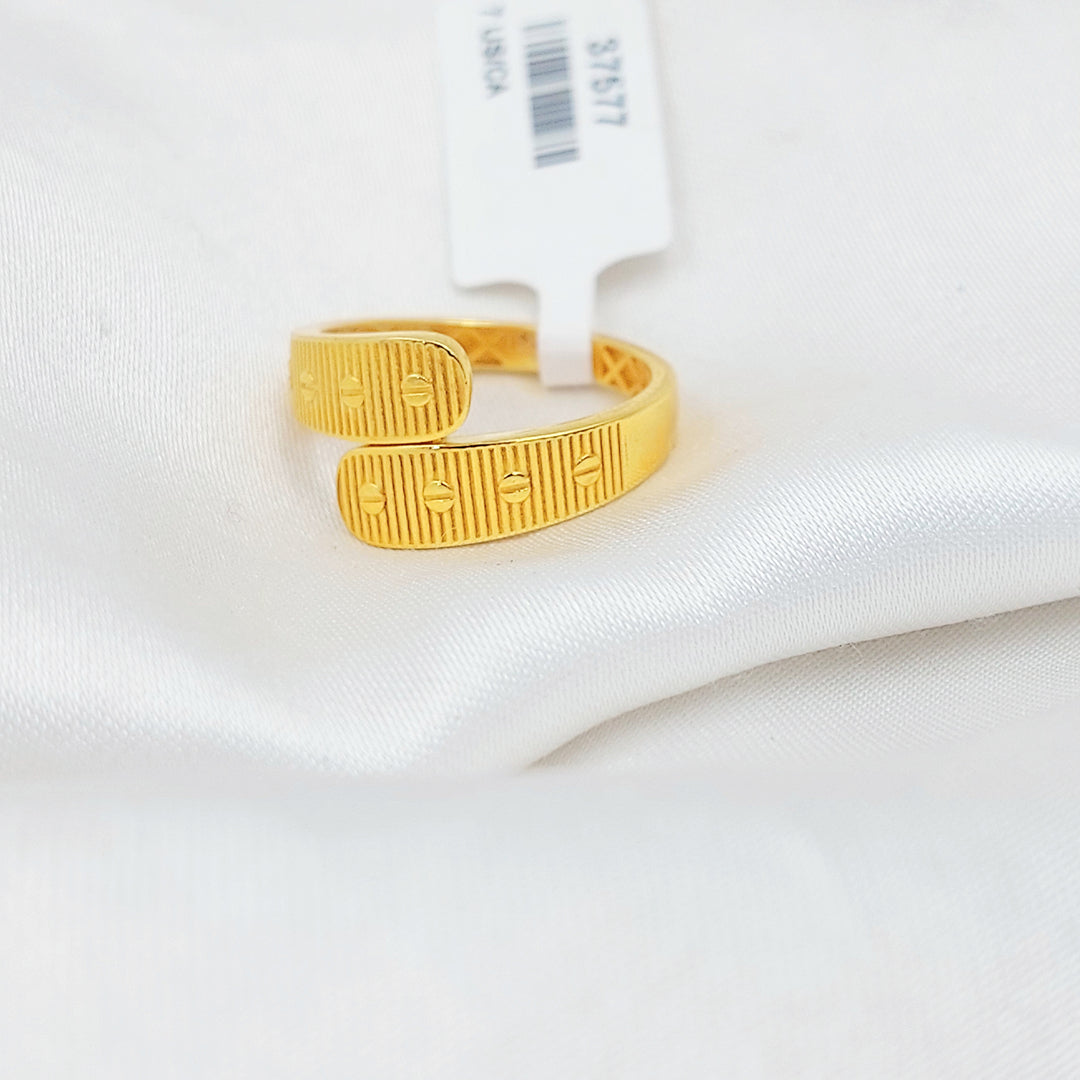 21K خاتم فيجارو-مجوهرات الشيخ سعيد-Saeed Jewelry 