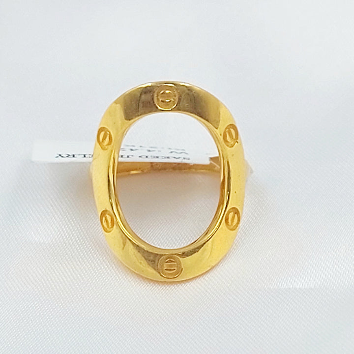 21K خاتم فيجارو-مجوهرات الشيخ سعيد-Saeed Jewelry 