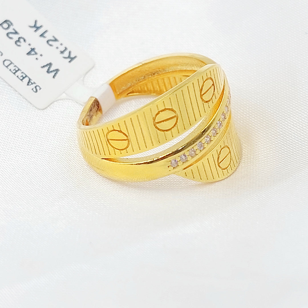 21K خاتم فيجارو-مجوهرات الشيخ سعيد-Saeed Jewelry 