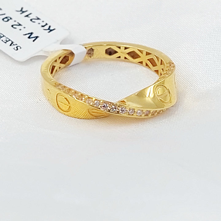 21K خاتم فيجارو-مجوهرات الشيخ سعيد-Saeed Jewelry 