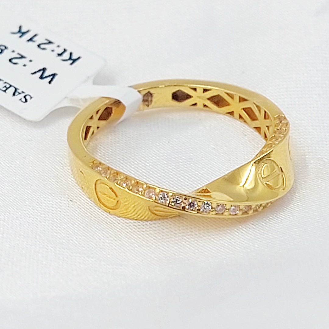 21K خاتم فيجارو-مجوهرات الشيخ سعيد-Saeed Jewelry 