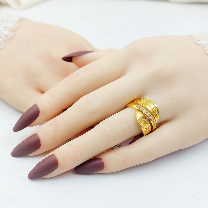 21K خاتم فيجارو-مجوهرات الشيخ سعيد-Saeed Jewelry 