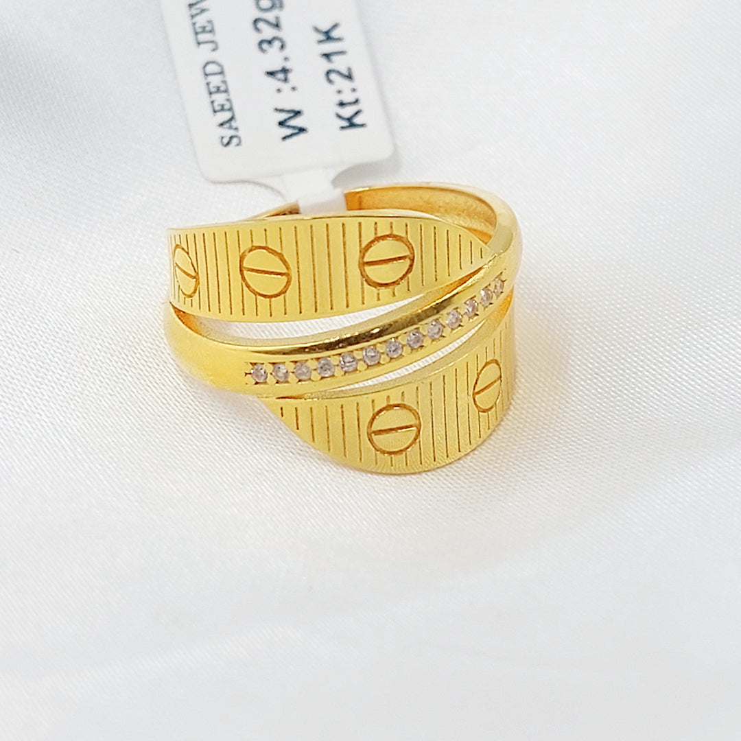 21K خاتم فيجارو-مجوهرات الشيخ سعيد-Saeed Jewelry 