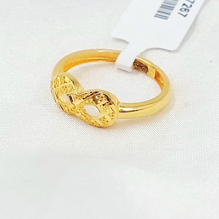 21K خاتم انفينيتي-مجوهرات الشيخ سعيد-Saeed Jewelry 