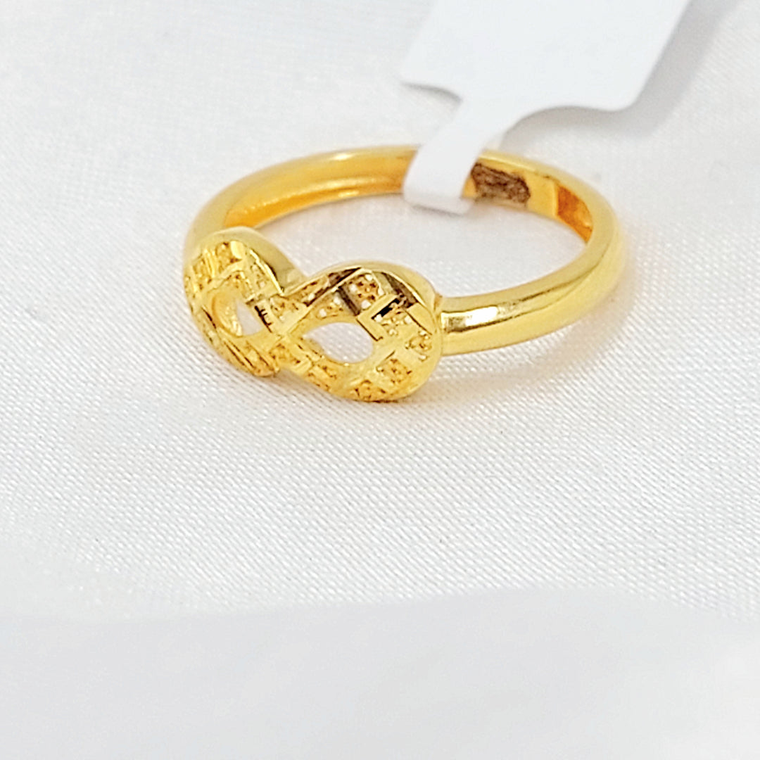21K خاتم انفينيتي-مجوهرات الشيخ سعيد-Saeed Jewelry 