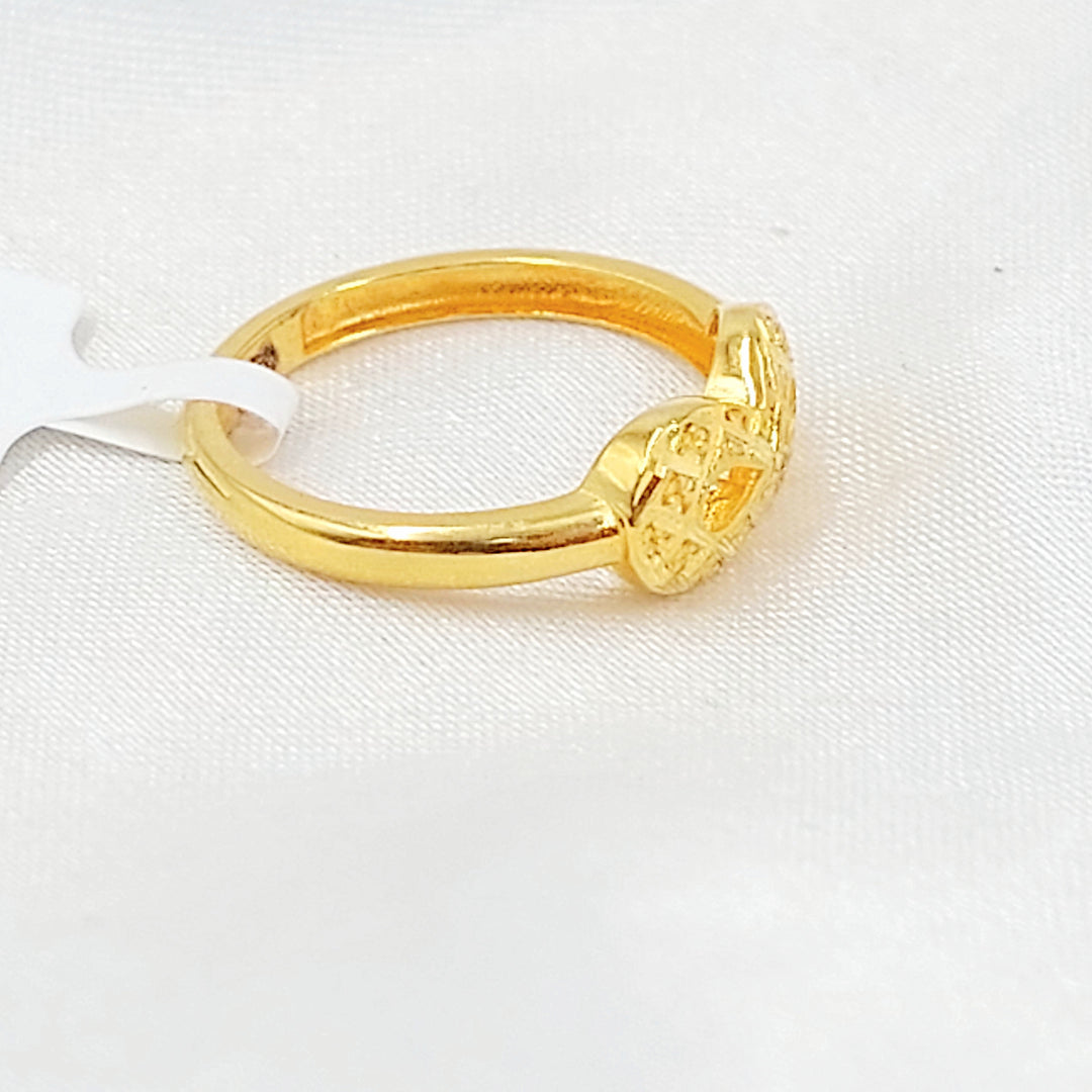 21K خاتم انفينيتي-مجوهرات الشيخ سعيد-Saeed Jewelry 