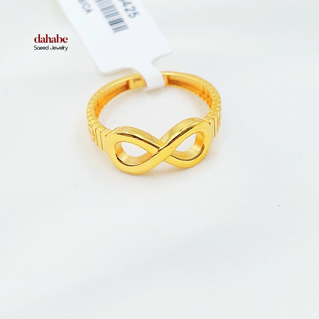 21K خاتم انفينيتي-مجوهرات الشيخ سعيد-Saeed Jewelry 