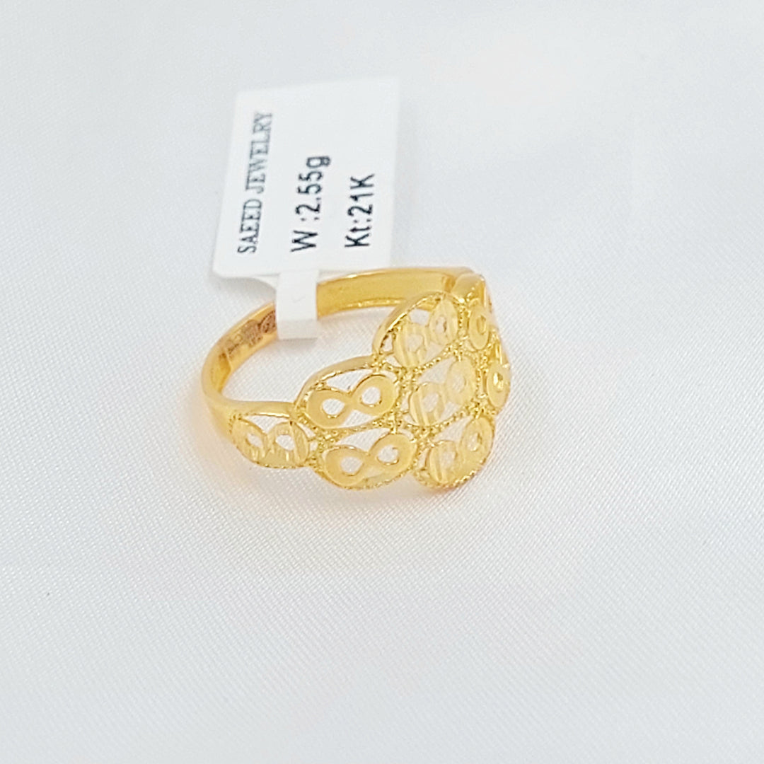 21K خاتم انفينيتي-مجوهرات الشيخ سعيد-Saeed Jewelry 