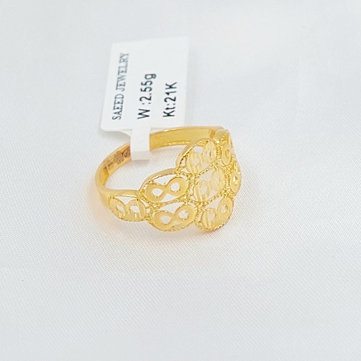21K خاتم انفينيتي-مجوهرات الشيخ سعيد-Saeed Jewelry 