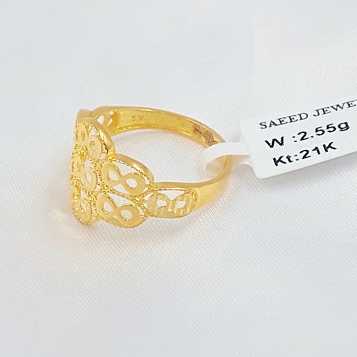 21K خاتم انفينيتي-مجوهرات الشيخ سعيد-Saeed Jewelry 