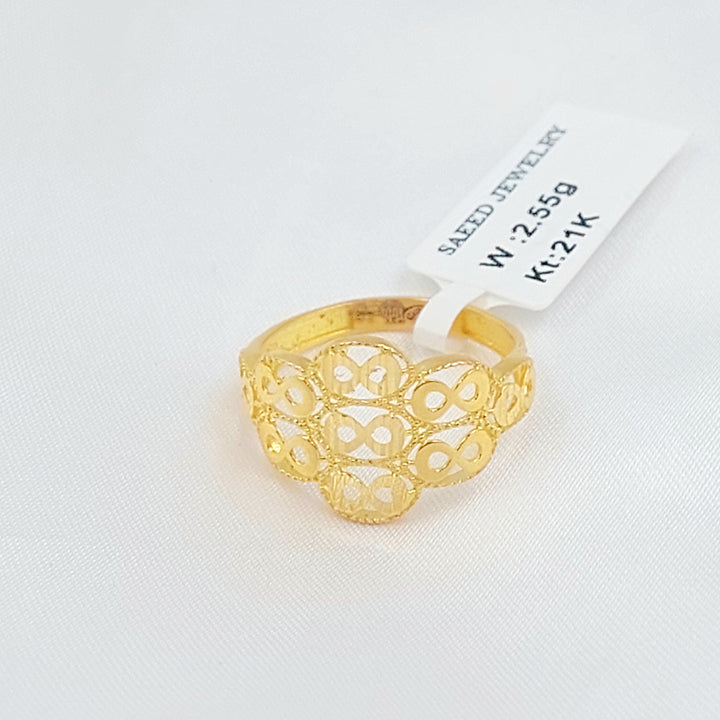 21K خاتم انفينيتي-مجوهرات الشيخ سعيد-Saeed Jewelry 