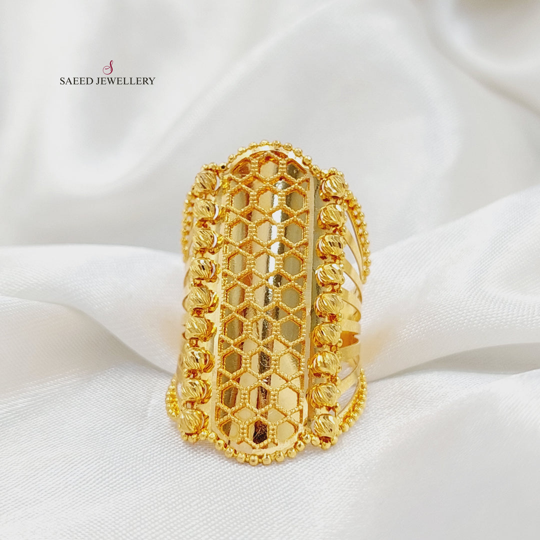 21K خاتم كويتي-مجوهرات الشيخ سعيد-Saeed Jewelry 