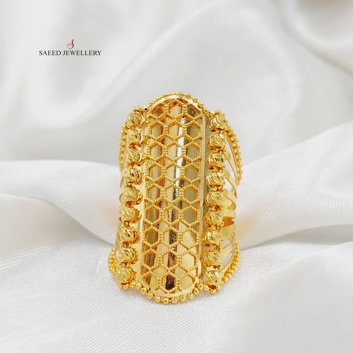 21K خاتم كويتي-مجوهرات الشيخ سعيد-Saeed Jewelry 