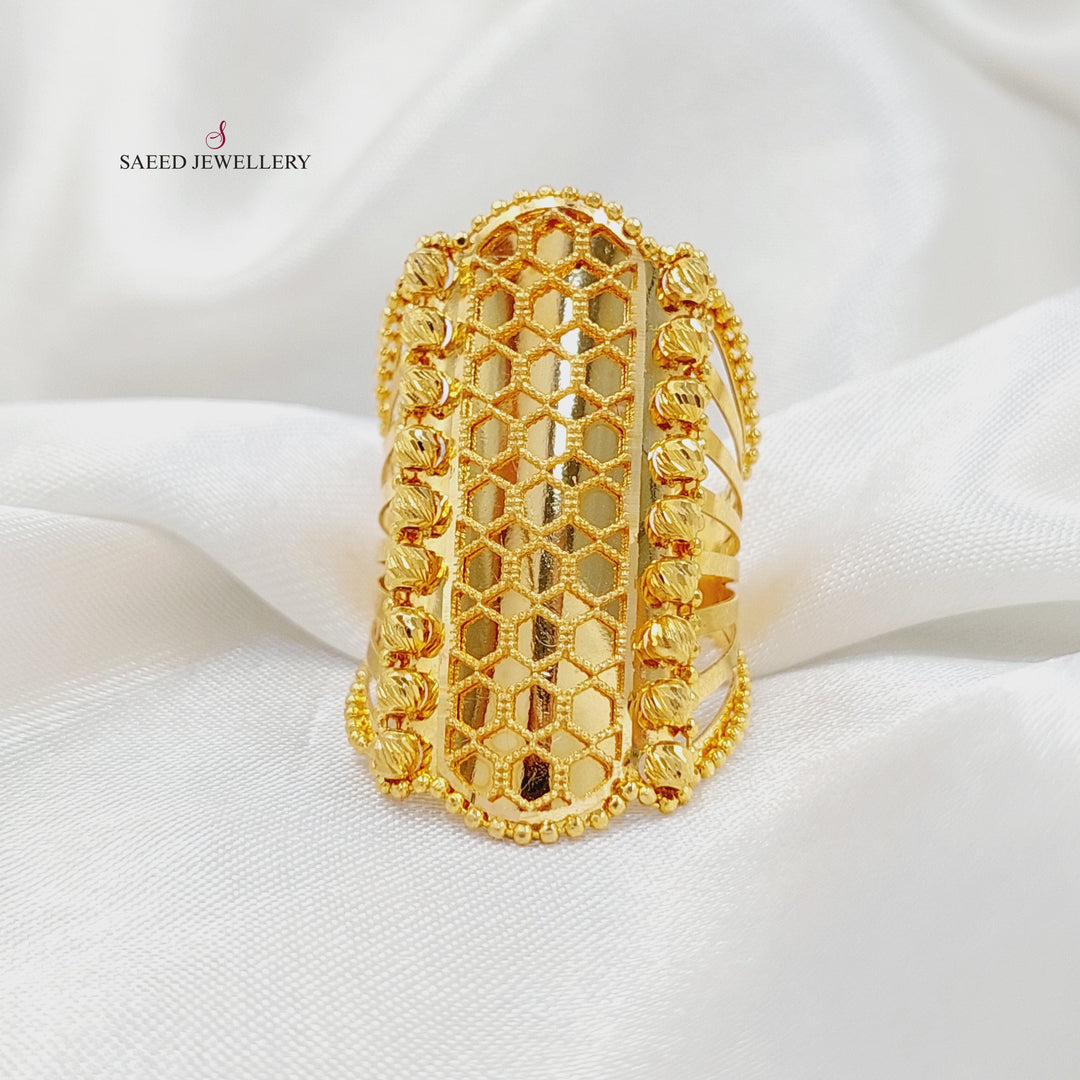 21K خاتم كويتي-مجوهرات الشيخ سعيد-Saeed Jewelry 