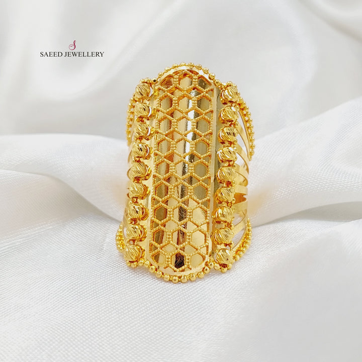 21K خاتم كويتي-مجوهرات الشيخ سعيد-Saeed Jewelry 