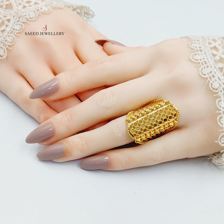 21K خاتم كويتي-مجوهرات الشيخ سعيد-Saeed Jewelry 