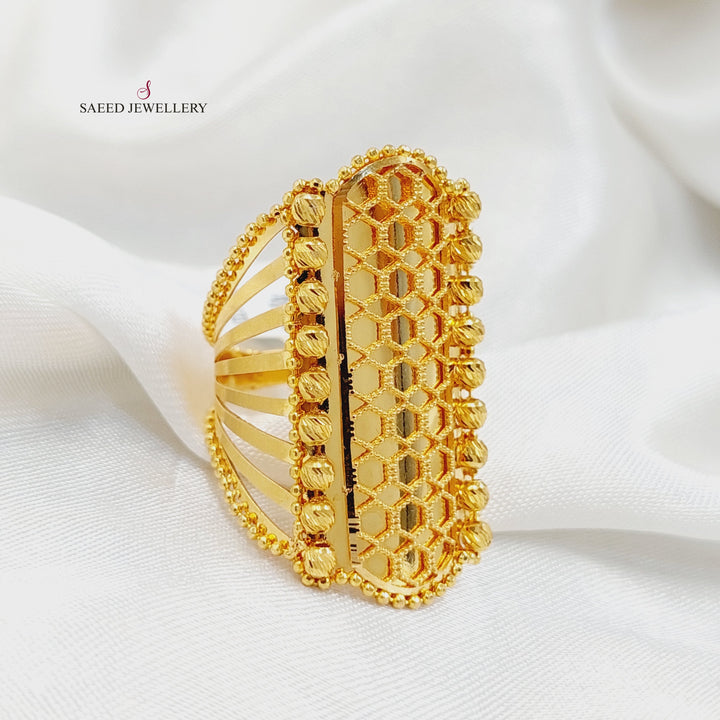 21K خاتم كويتي-مجوهرات الشيخ سعيد-Saeed Jewelry 