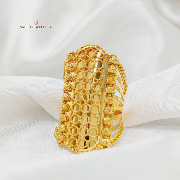 21K خاتم كويتي-مجوهرات الشيخ سعيد-Saeed Jewelry 