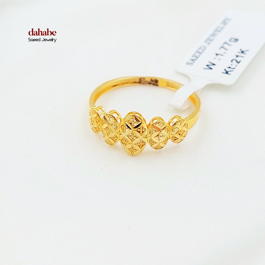 21K خاتم اكسترا ناعم-مجوهرات الشيخ سعيد-Saeed Jewelry 