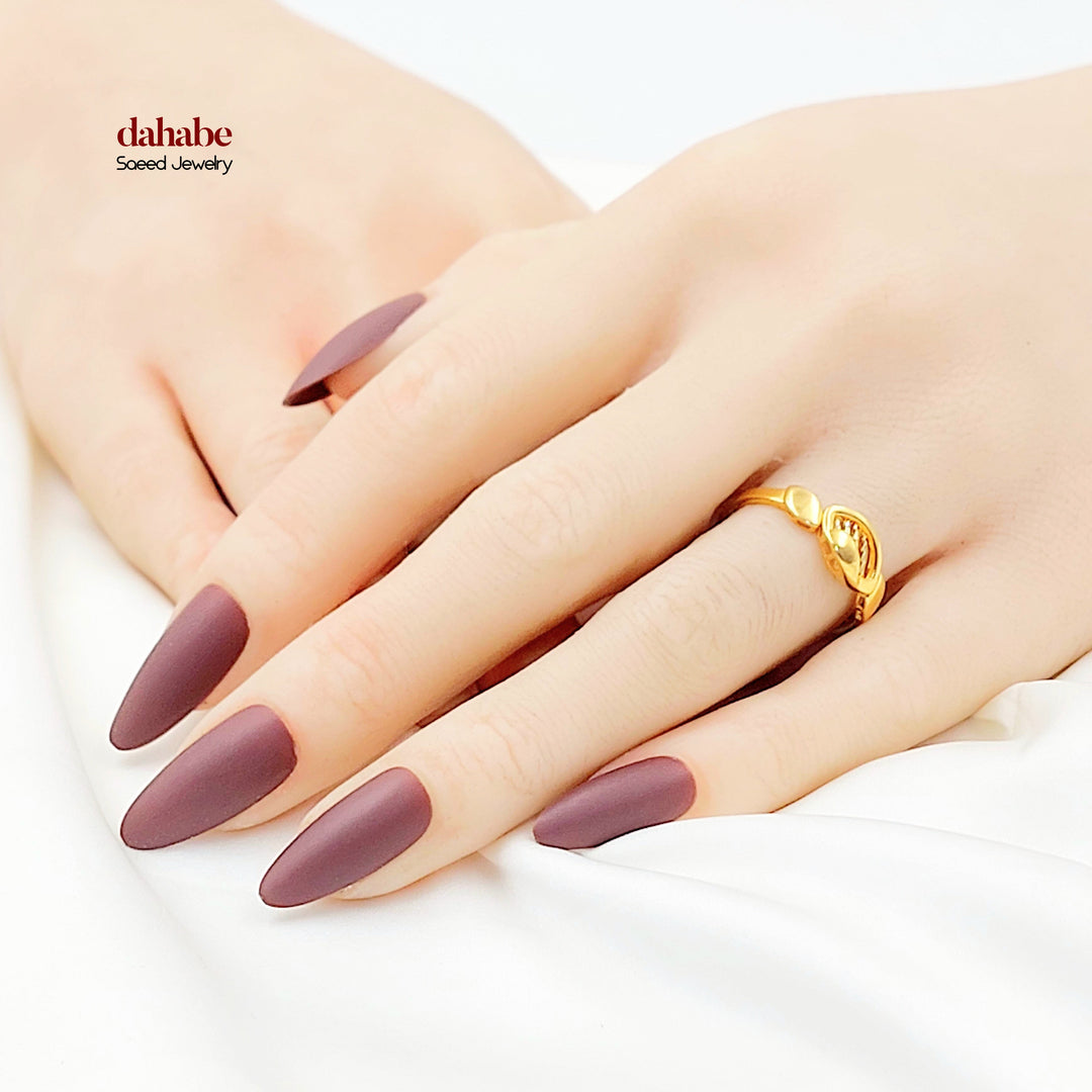 21K خاتم اكسترا ناعم-مجوهرات الشيخ سعيد-Saeed Jewelry 