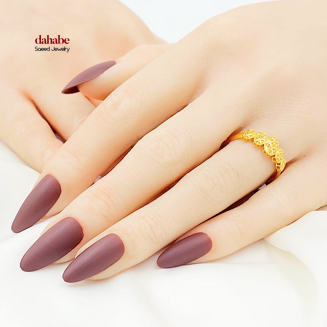 21K خاتم اكسترا ناعم-مجوهرات الشيخ سعيد-Saeed Jewelry 