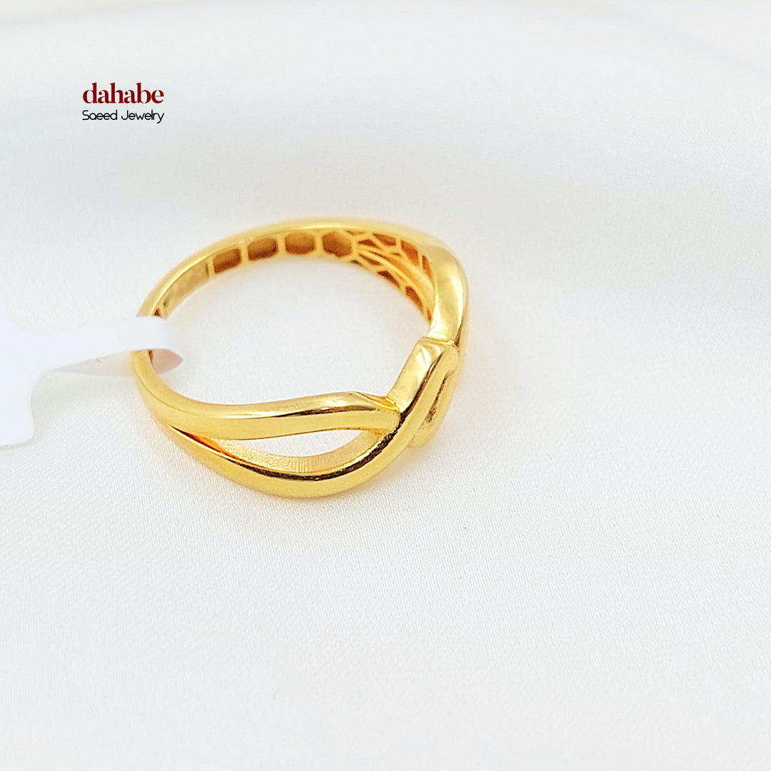 21K خاتم اكسترا ناعم-مجوهرات الشيخ سعيد-Saeed Jewelry 