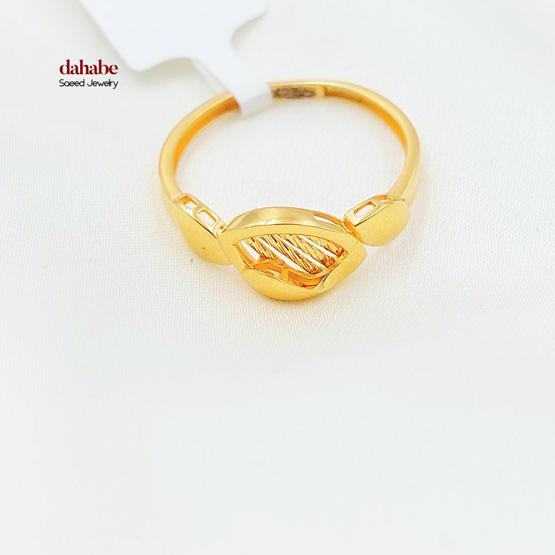 21K خاتم اكسترا ناعم-مجوهرات الشيخ سعيد-Saeed Jewelry 
