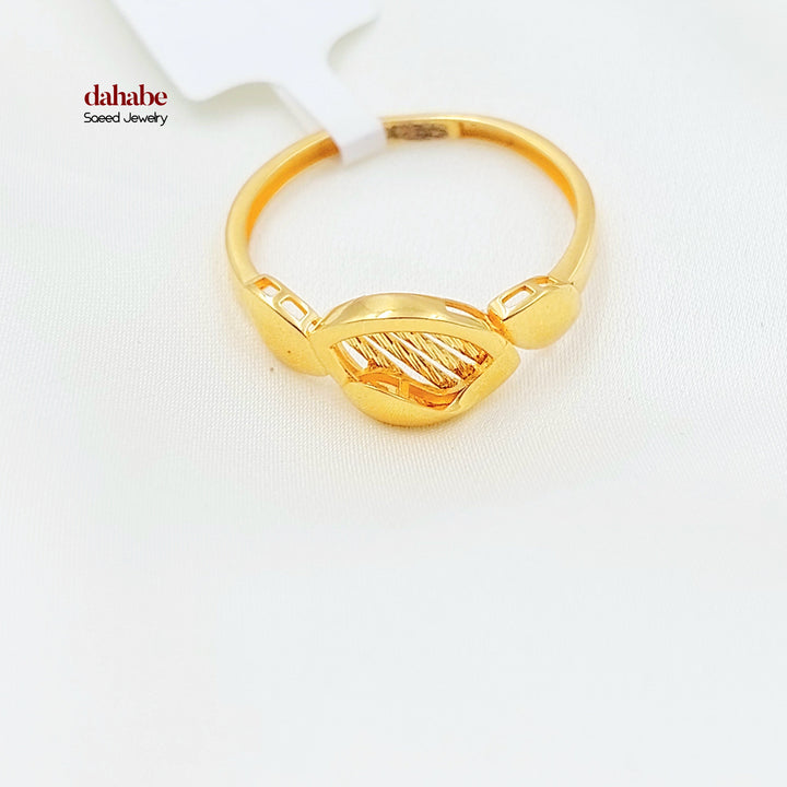 21K خاتم اكسترا ناعم-مجوهرات الشيخ سعيد-Saeed Jewelry 