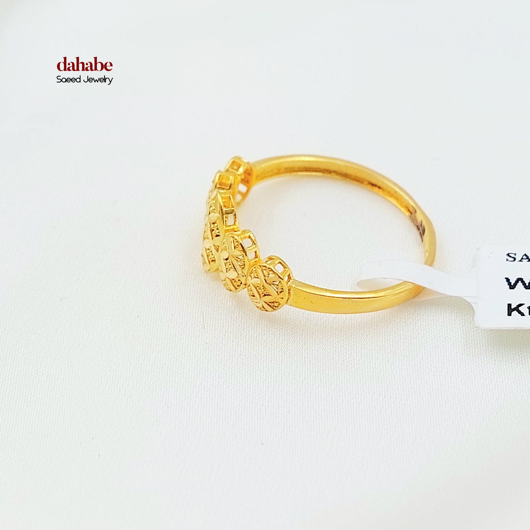 21K خاتم اكسترا ناعم-مجوهرات الشيخ سعيد-Saeed Jewelry 