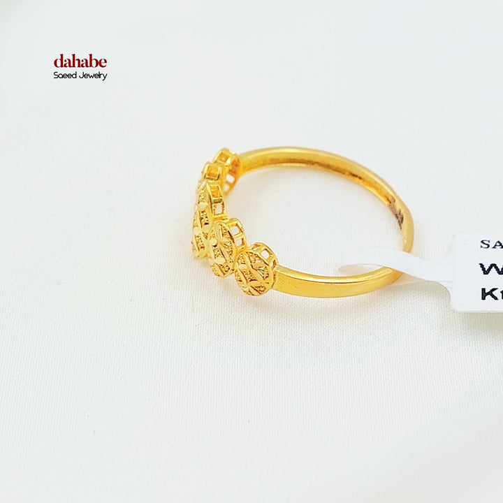 21K خاتم اكسترا ناعم-مجوهرات الشيخ سعيد-Saeed Jewelry 