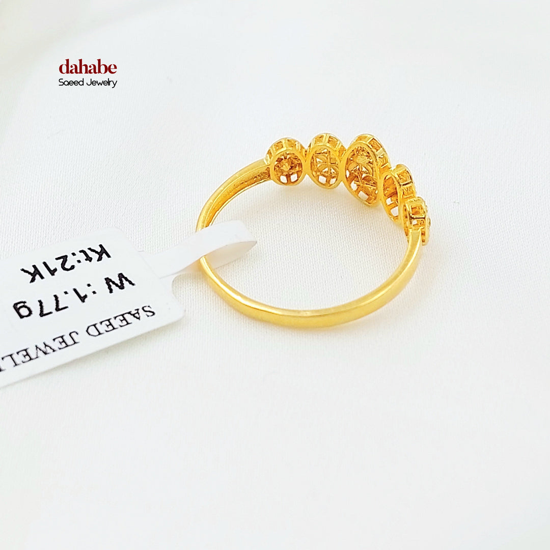 21K خاتم اكسترا ناعم-مجوهرات الشيخ سعيد-Saeed Jewelry 