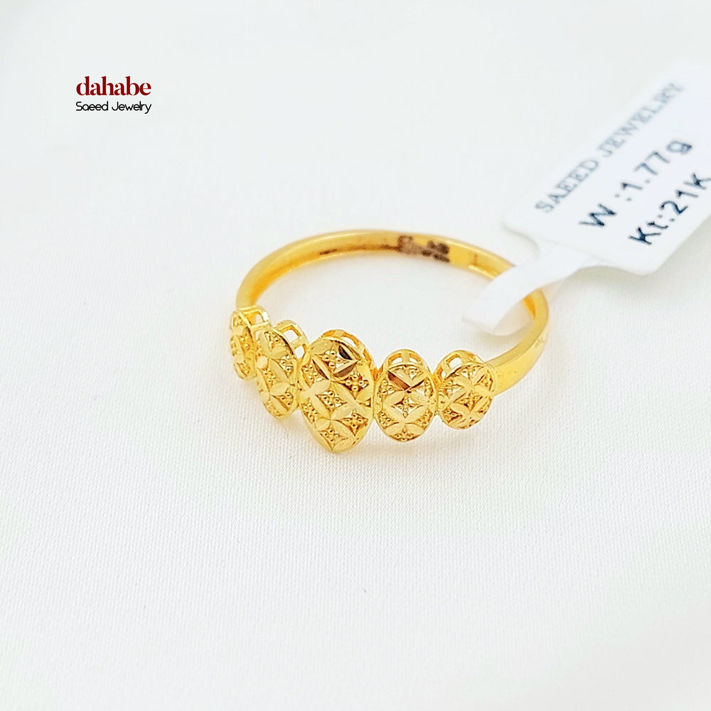 21K خاتم اكسترا ناعم-مجوهرات الشيخ سعيد-Saeed Jewelry 