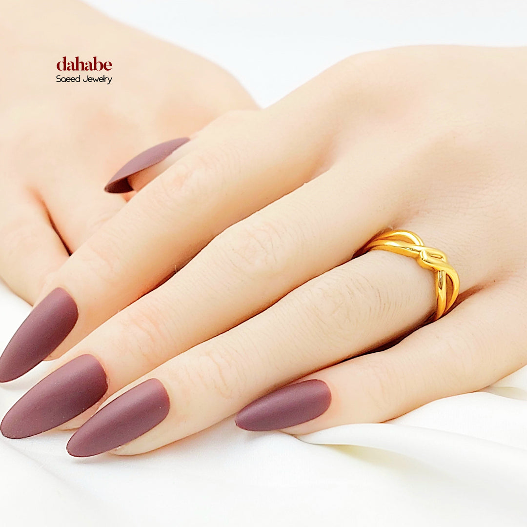 21K خاتم اكسترا ناعم-مجوهرات الشيخ سعيد-Saeed Jewelry 