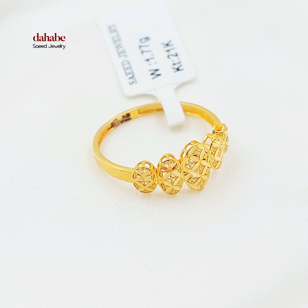 21K خاتم اكسترا ناعم-مجوهرات الشيخ سعيد-Saeed Jewelry 
