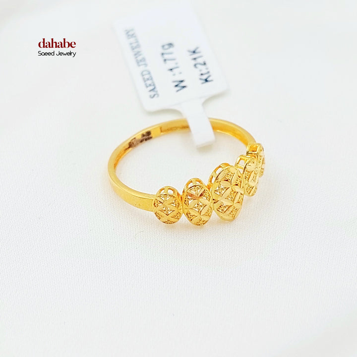 21K خاتم اكسترا ناعم-مجوهرات الشيخ سعيد-Saeed Jewelry 