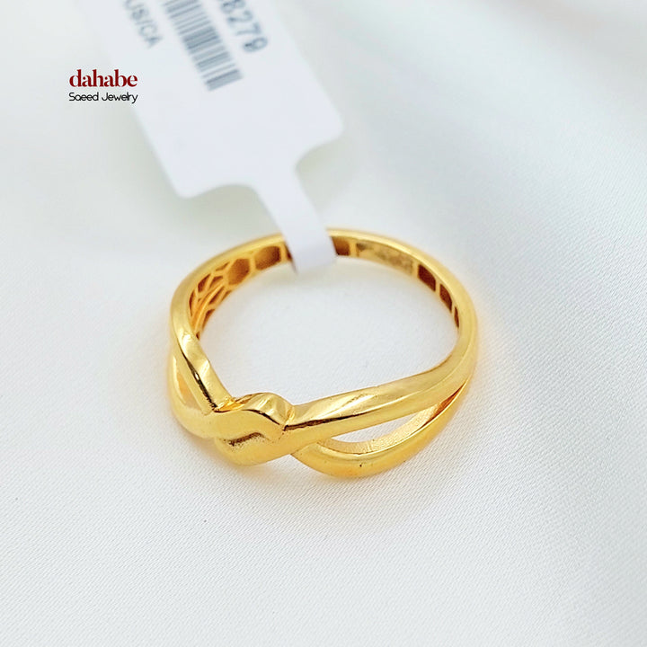 21K خاتم اكسترا ناعم-مجوهرات الشيخ سعيد-Saeed Jewelry 