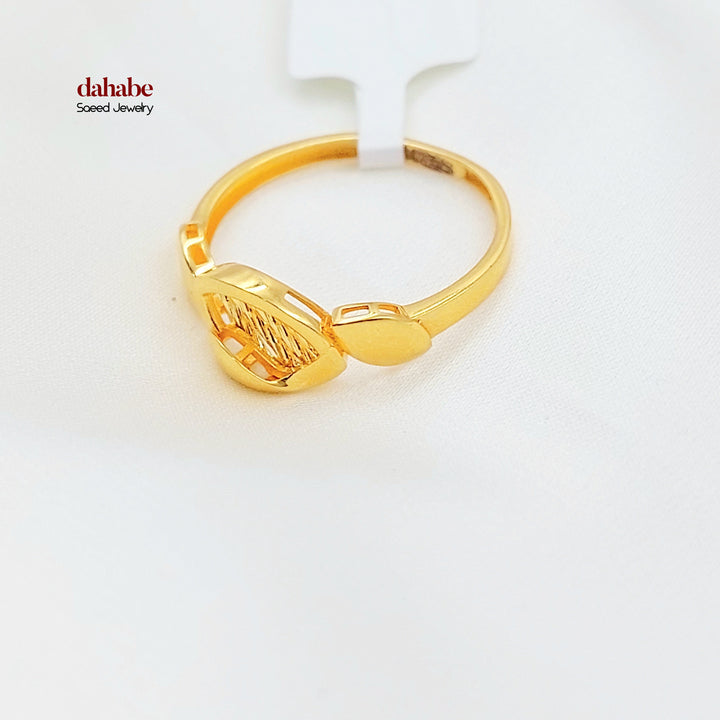 21K خاتم اكسترا ناعم-مجوهرات الشيخ سعيد-Saeed Jewelry 