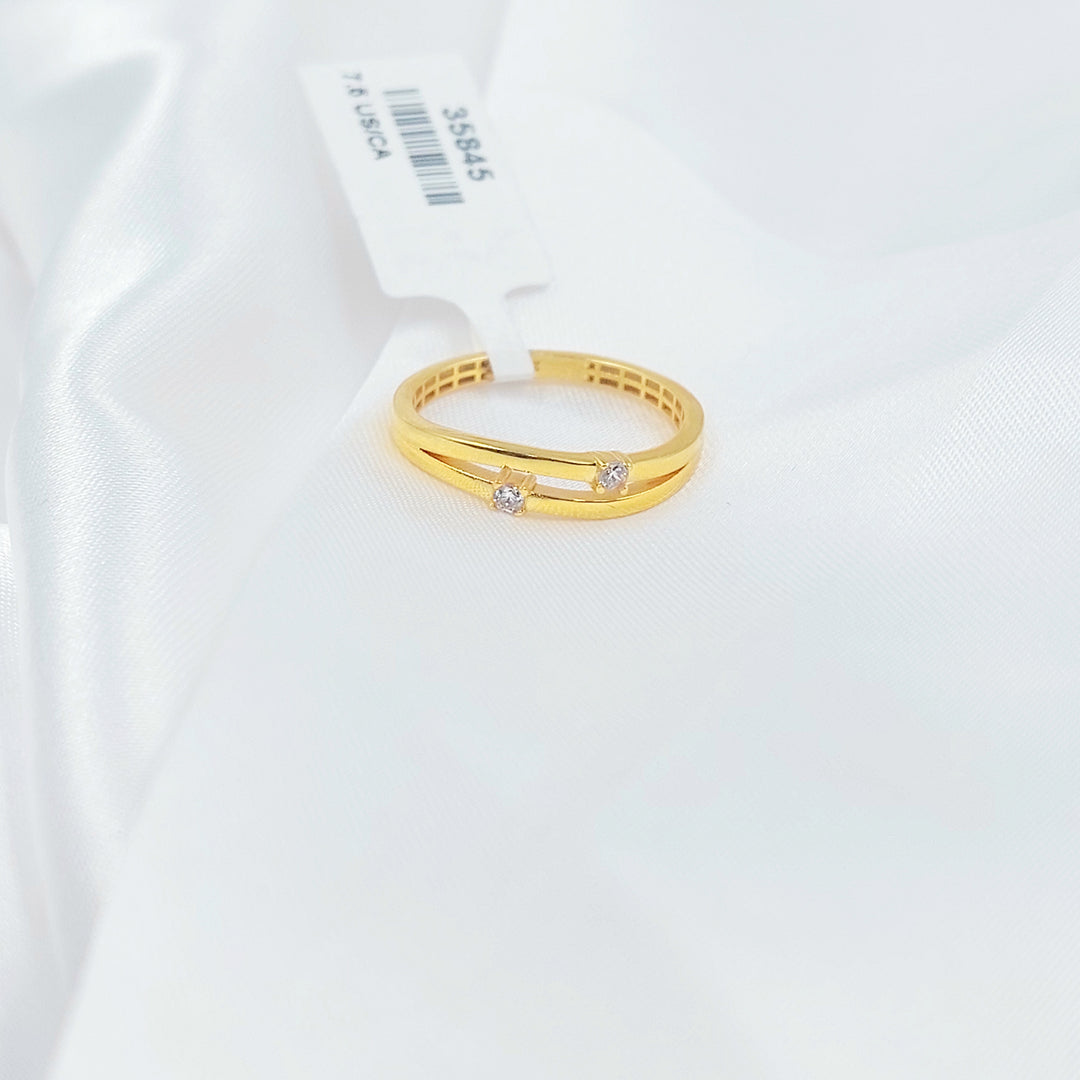 21K خاتم اكسترا ناعم-مجوهرات الشيخ سعيد-Saeed Jewelry 