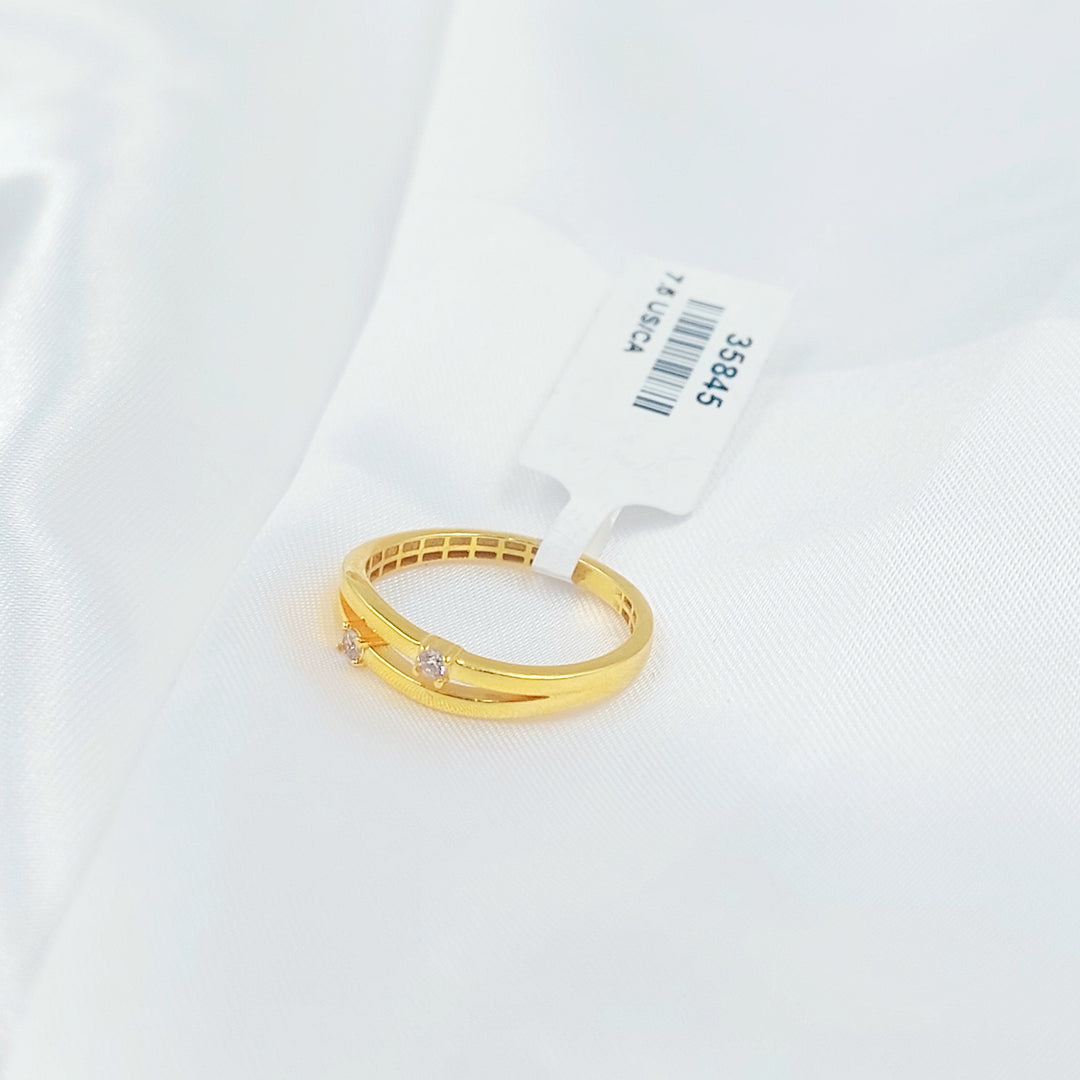 21K خاتم اكسترا ناعم-مجوهرات الشيخ سعيد-Saeed Jewelry 