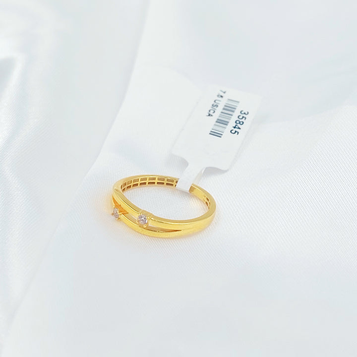 21K خاتم اكسترا ناعم-مجوهرات الشيخ سعيد-Saeed Jewelry 